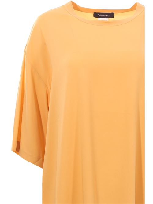 T-shirt in crepe di seta FABIANA FILIPPI | TPD274F096D6464030